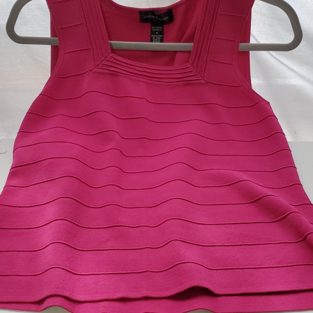 Pink Dress Tank Top